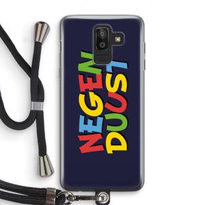 CaseCompany 90's One: Samsung Galaxy J8 (2018) Transparant Hoesje met koord