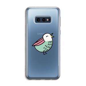 CaseCompany Birdy: Samsung Galaxy S10e Transparant Hoesje