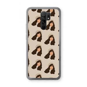 CaseCompany Bonjour mon amour: Xiaomi Redmi 9 Transparant Hoesje