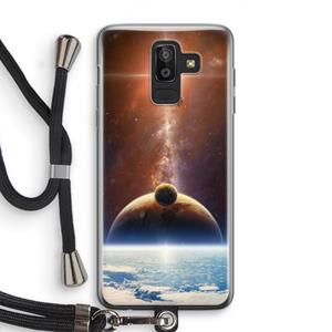 CaseCompany Omicron 2019: Samsung Galaxy J8 (2018) Transparant Hoesje met koord