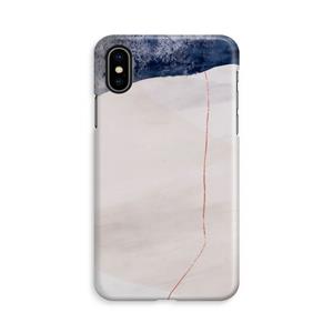 CaseCompany Stone White: iPhone Xs Volledig Geprint Hoesje