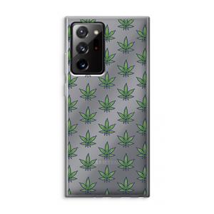 CaseCompany Weed: Samsung Galaxy Note 20 Ultra / Note 20 Ultra 5G Transparant Hoesje