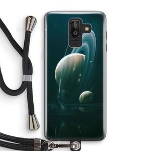 CaseCompany Mercurius: Samsung Galaxy J8 (2018) Transparant Hoesje met koord