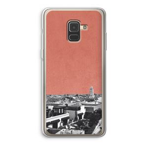 CaseCompany Marrakech Skyline : Samsung Galaxy A8 (2018) Transparant Hoesje