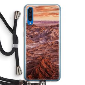 CaseCompany Mars: Samsung Galaxy A50 Transparant Hoesje met koord
