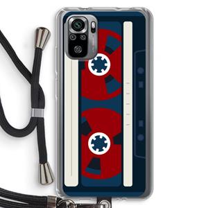 CaseCompany Here's your tape: Xiaomi Redmi Note 10S Transparant Hoesje met koord