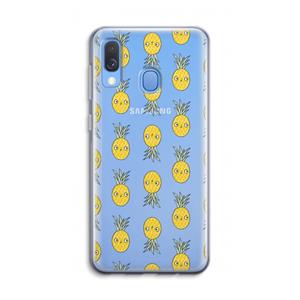 CaseCompany Ananas: Samsung Galaxy A40 Transparant Hoesje