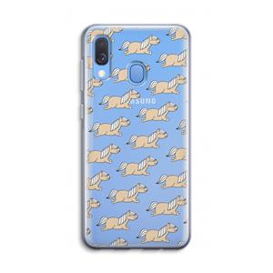 CaseCompany Ponys: Samsung Galaxy A40 Transparant Hoesje