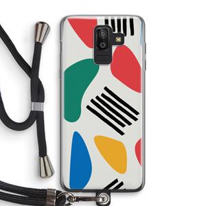 CaseCompany Illustratieve pop 1: Samsung Galaxy J8 (2018) Transparant Hoesje met koord