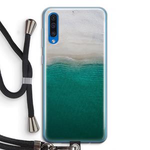 CaseCompany Stranded: Samsung Galaxy A50 Transparant Hoesje met koord