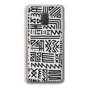 CaseCompany Marrakech print: Samsung Galaxy A8 (2018) Transparant Hoesje
