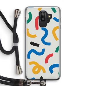 CaseCompany Illustratieve pop 2: Samsung Galaxy J8 (2018) Transparant Hoesje met koord