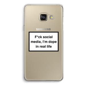 CaseCompany I'm dope: Samsung A3 (2017) Transparant Hoesje