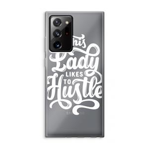 CaseCompany Hustle Lady: Samsung Galaxy Note 20 Ultra / Note 20 Ultra 5G Transparant Hoesje