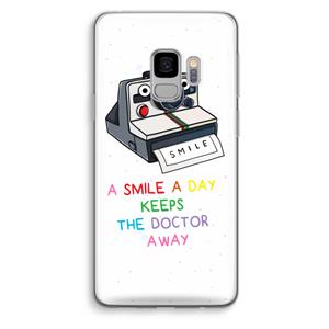 CaseCompany Smile: Samsung Galaxy S9 Transparant Hoesje