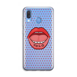 CaseCompany Yolo Denise: Samsung Galaxy A40 Transparant Hoesje