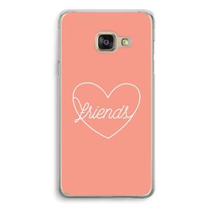 CaseCompany Friends heart: Samsung A3 (2017) Transparant Hoesje