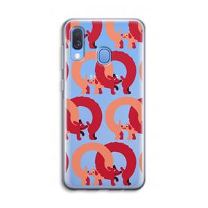 CaseCompany Dogs: Samsung Galaxy A40 Transparant Hoesje