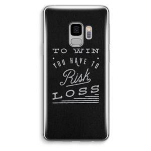 CaseCompany Risk loss: Samsung Galaxy S9 Transparant Hoesje