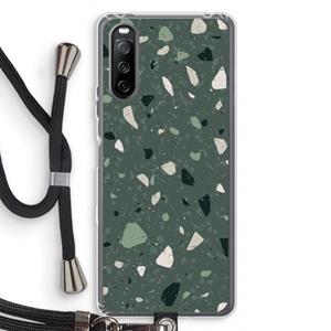 CaseCompany Terrazzo N°19: Sony Sony Xperia 10 III Transparant Hoesje met koord