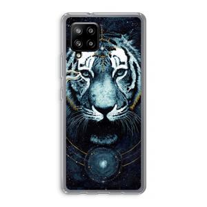 CaseCompany Darkness Tiger: Samsung Galaxy A42 5G Transparant Hoesje
