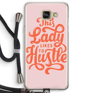 CaseCompany Hustle Lady: Samsung Galaxy A5 (2016) Transparant Hoesje met koord