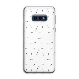 CaseCompany Hipster stripes: Samsung Galaxy S10e Transparant Hoesje