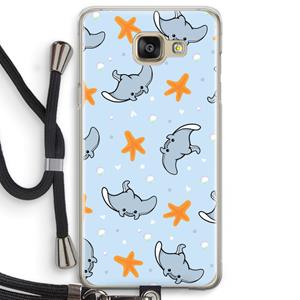 CaseCompany Manta: Samsung Galaxy A5 (2016) Transparant Hoesje met koord