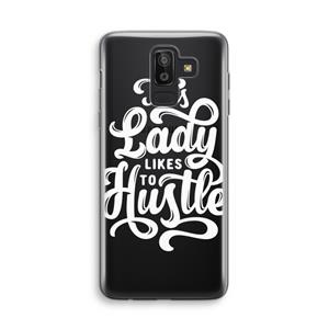 CaseCompany Hustle Lady: Samsung Galaxy J8 (2018) Transparant Hoesje