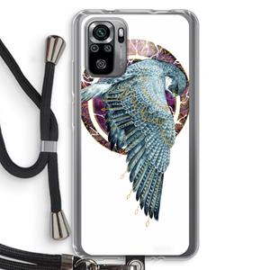 CaseCompany Golden Falcon: Xiaomi Redmi Note 10S Transparant Hoesje met koord