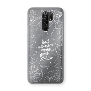 CaseCompany Good stories: Xiaomi Redmi 9 Transparant Hoesje