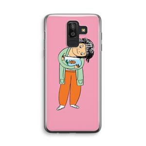 CaseCompany Visknuffel: Samsung Galaxy J8 (2018) Transparant Hoesje