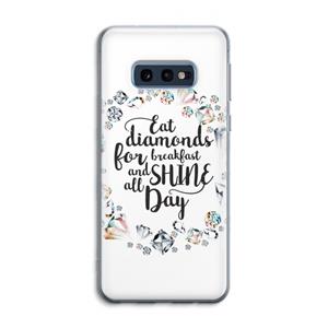 CaseCompany Diamonds: Samsung Galaxy S10e Transparant Hoesje