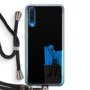 CaseCompany Musketon Painter: Samsung Galaxy A50 Transparant Hoesje met koord