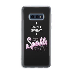CaseCompany Sparkle quote: Samsung Galaxy S10e Transparant Hoesje