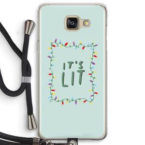 CaseCompany It's Lit: Samsung Galaxy A5 (2016) Transparant Hoesje met koord