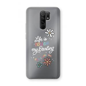 CaseCompany Tough Life: Xiaomi Redmi 9 Transparant Hoesje