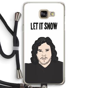 CaseCompany Let It Snow: Samsung Galaxy A5 (2016) Transparant Hoesje met koord