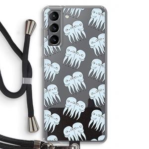 CaseCompany Octopussen: Samsung Galaxy S21 Transparant Hoesje met koord