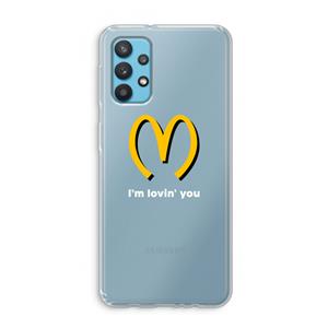 CaseCompany I'm lovin' you: Samsung Galaxy A32 4G Transparant Hoesje