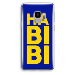 CaseCompany Habibi Blue: Samsung Galaxy S9 Transparant Hoesje