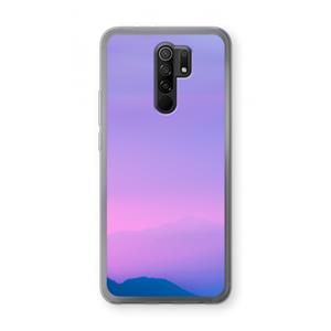 CaseCompany Sunset pastel: Xiaomi Redmi 9 Transparant Hoesje