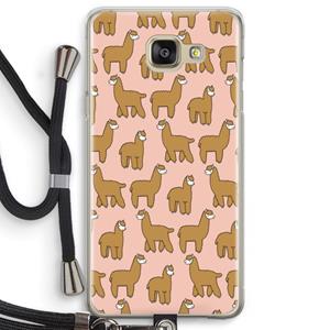 CaseCompany Alpacas: Samsung Galaxy A5 (2016) Transparant Hoesje met koord