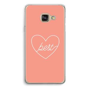 CaseCompany Best heart: Samsung A3 (2017) Transparant Hoesje