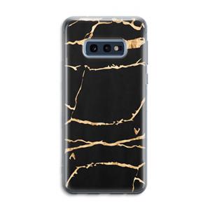 CaseCompany Gouden marmer: Samsung Galaxy S10e Transparant Hoesje