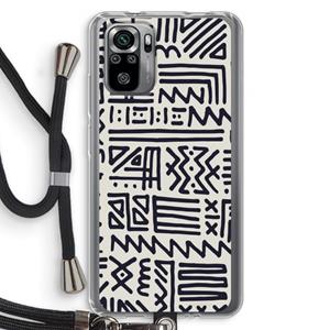 CaseCompany Marrakech print: Xiaomi Redmi Note 10S Transparant Hoesje met koord