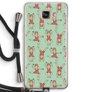 CaseCompany Gymboys: Samsung Galaxy A5 (2016) Transparant Hoesje met koord