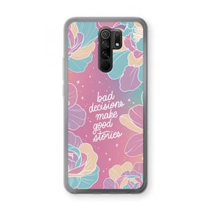 CaseCompany Good stories: Xiaomi Redmi 9 Transparant Hoesje
