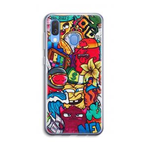 CaseCompany No Rules: Samsung Galaxy A40 Transparant Hoesje