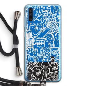 CaseCompany Vexx Mixtape #2: Samsung Galaxy A50 Transparant Hoesje met koord